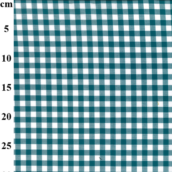 100% Yarn Dyed 9mm Cotton Gingham - 01-JLC0134-Teal