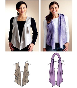 3838 Kwik Sew  (Grey) All sizes in one pattern XS-XL