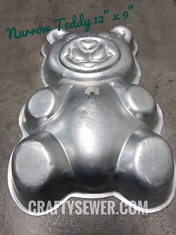 Narrow Teddy 12" x 9" Cake Tin