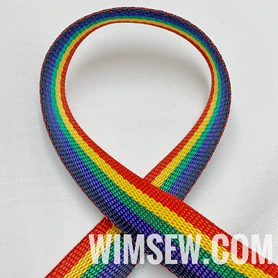 Rainbow 2 - 25mm Strapping (Red, Yellow, Green Purple & Navy)
