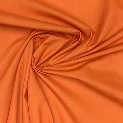 Poly Cotton Fabric - Orange - 1m or 0.5m (EP) 