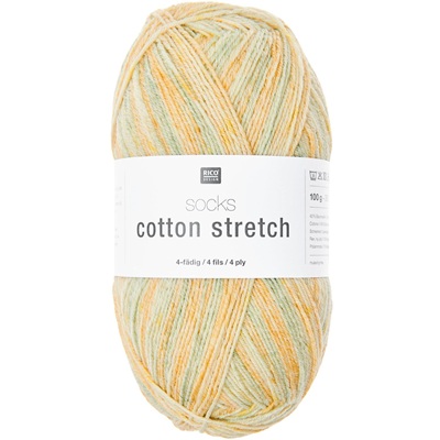 Rico Cotton Stretch Sock Yarn 100g -007-Sorbet