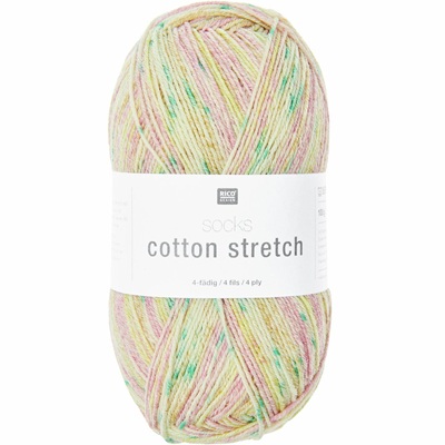 Rico Cotton Stretch Sock Yarn 100g -008-Bubblegum