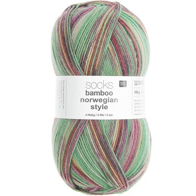 Rico Superba Bamboo Superwash Sock Yarn 100g - 062-Norwegian-Style-Raspberry