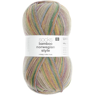 Rico Superba Bamboo Superwash Sock Yarn 100g - 064-Norwegian-Style-Autumn