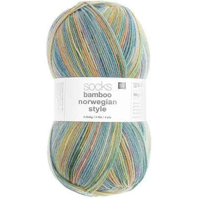 Rico Superba Bamboo Superwash Sock Yarn 100g - 065-Norwegian-Style-Skies