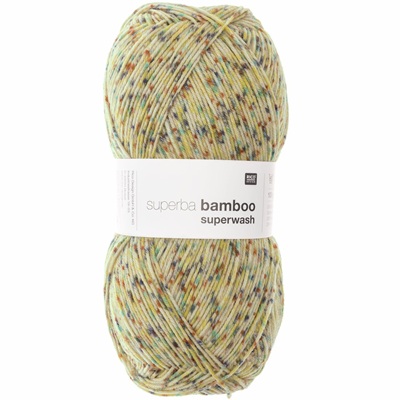Rico Superba Bamboo Superwash Sock Yarn 100g - 026-Confetti-Yellow