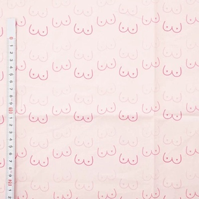 100% Cotton Print Boobies em27-1289MPA Pink
