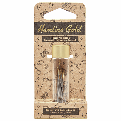Hand Sewing Needles: Premium: Assorted Sizes: 10 Pieces - 214G.HG