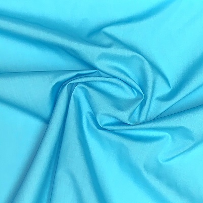 Poly Cotton Fabric - Turquoise - 1m or 0.5m (EP) 