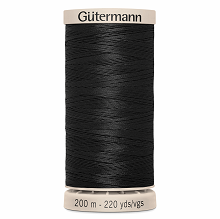 Hand Quilting Thread: 200m - 2T200Q\5201 Black - (Row 30)