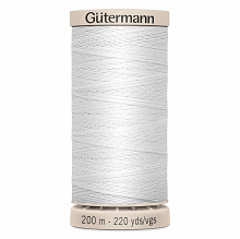 Hand Quilting Thread: 200m - 2T200Q\5709 White - (Row 30)