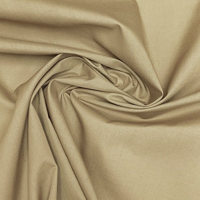 Poly Cotton Fabric - Taupe - 1m or 0.5m (EP) 