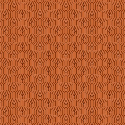 100% Cotton Print - EM27-33420 Burnt Orange - Art Deco Blender