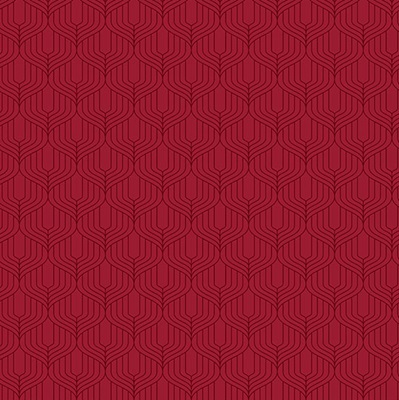 100% Cotton Print - EM27-33420 Red - Art Deco Blender