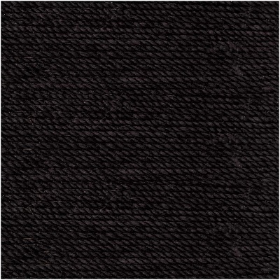 Rico Essentials Crochet Cotton - Black 012 - 50g Ball