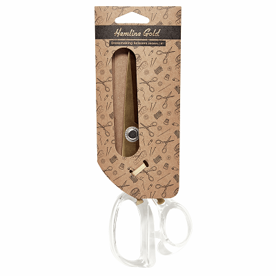 Scissors: Dressmaking Scissors: Acrylic Handle: 20cm/8in: Brushed Gold - 398.HG