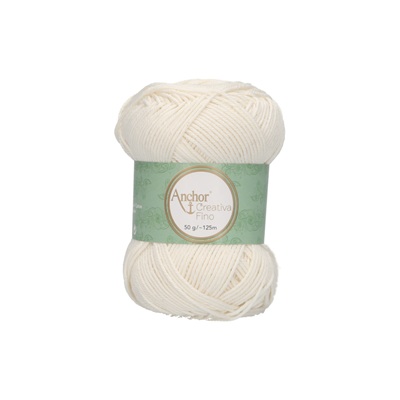 Crochet/Knitting Yarn: Creativa Fino: 4 Ply 50g - 0105 iv