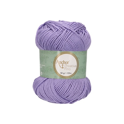Crochet/Knitting Yarn: Creativa Fino: 4 Ply 50g - 0108 pur