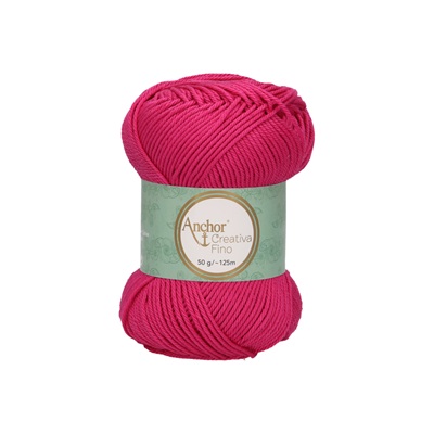 Crochet/Knitting Yarn: Creativa Fino: 4 Ply 50g - 0114 pi