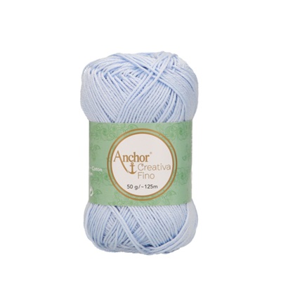 Crochet/Knitting Yarn: Creativa Fino: 4 Ply 50g - 0157 blu