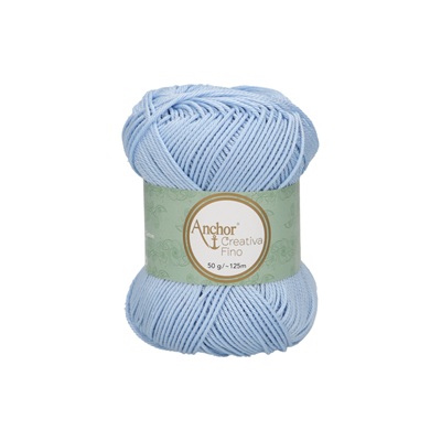Crochet/Knitting Yarn: Creativa Fino: 4 Ply 50g - 0173 blu