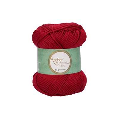 Crochet/Knitting Yarn: Creativa Fino: 4 Ply 50g - 0192 rd