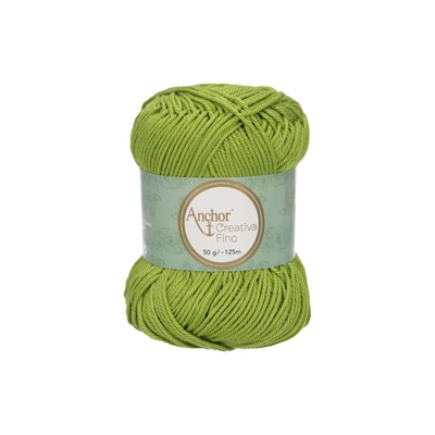 Crochet/Knitting Yarn: Creativa Fino: 4 Ply 50g - 0205 grn