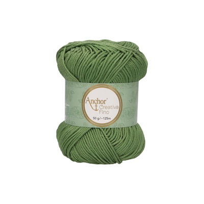 Crochet/Knitting Yarn: Creativa Fino: 4 Ply 50g - 0212 grn