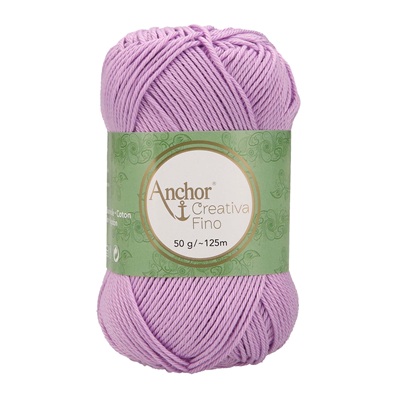 Crochet/Knitting Yarn: Creativa Fino: 4 Ply 50g - 0226 pur