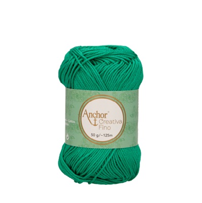 Crochet/Knitting Yarn: Creativa Fino: 4 Ply 50g - 0241 grn