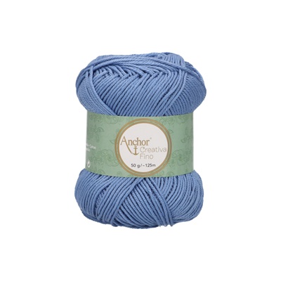 Crochet/Knitting Yarn: Creativa Fino: 4 Ply 50g - 0247 blu
