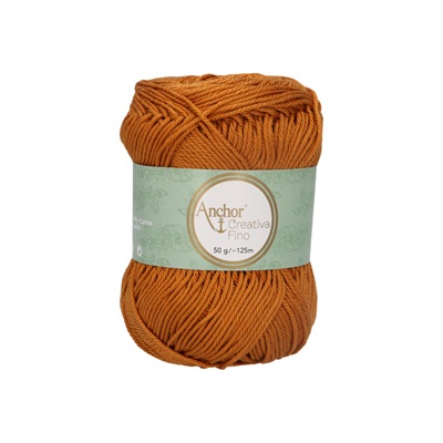 Crochet/Knitting Yarn: Creativa Fino: 4 Ply 50g - 0383 gld