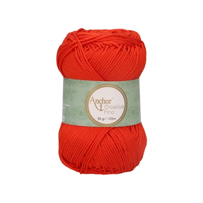 Crochet/Knitting Yarn: Creativa Fino: 4 Ply 50g - 0390 rd