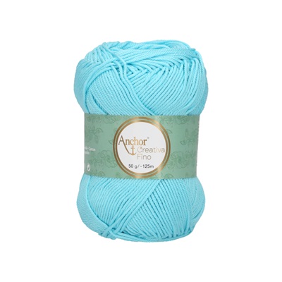 Crochet/Knitting Yarn: Creativa Fino: 4 Ply 50g - 0397 blu