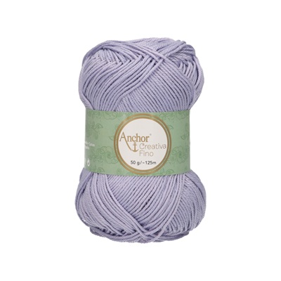 Crochet/Knitting Yarn: Creativa Fino: 4 Ply 50g - 0399 pur