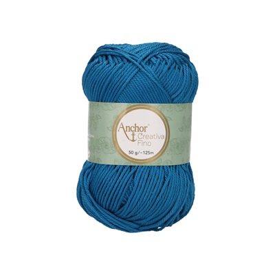 Crochet/Knitting Yarn: Creativa Fino: 4 Ply 50g - 0400 blu