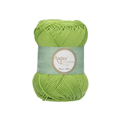 Crochet/Knitting Yarn: Creativa Fino: 4 Ply 50g - 0418 grn