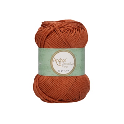 Crochet/Knitting Yarn: Creativa Fino: 4 Ply 50g - 0426 brn