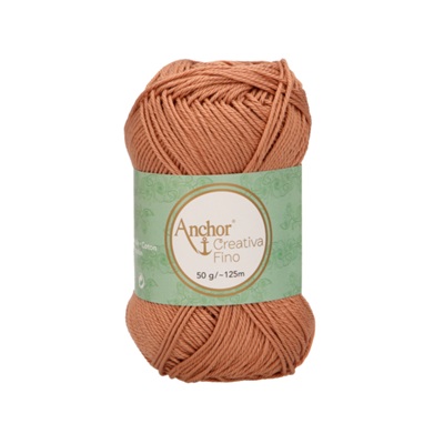 Crochet/Knitting Yarn: Creativa Fino: 4 Ply 50g - 0437 brn