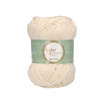 Crochet/Knitting Yarn: Creativa Fino: 4 Ply 50g - 0926 cr