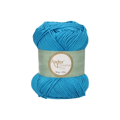 Crochet/Knitting Yarn: Creativa Fino: 4 Ply 50g - 1334 blu