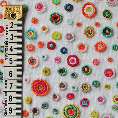 100% Cotton Print em275633 Little Johnny Circles 3D Cotton