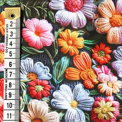 100% Cotton Print em275635 Little Johnny Floral 3D Cotton