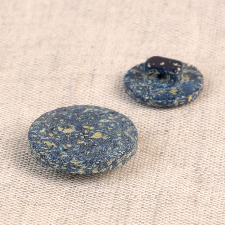 Rice Husk Button - M60870.558 Blue