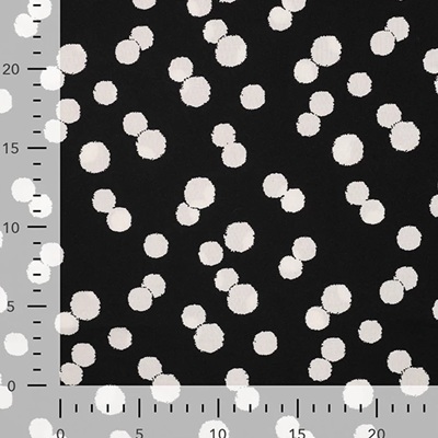 Viscose Dots - em27-61367 Black