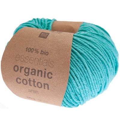 Rico Essentials Organic Cotton Aran 50g - Turquoise 022