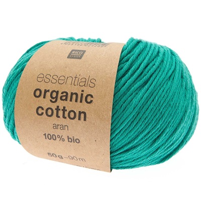 Rico Essentials Organic Cotton Aran 50g - Aqua 030