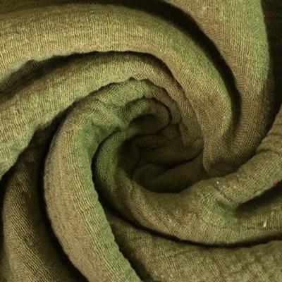 Cotton Double Gauze - EM276651c - Olive*