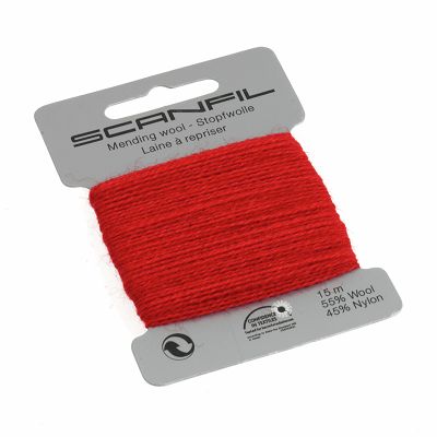 Mending Wool 15m: Red - 76056